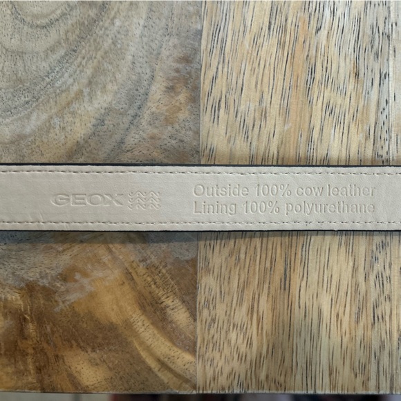 NWT Geox Leather Snakeskin Print Belt - Picture 4 of 4